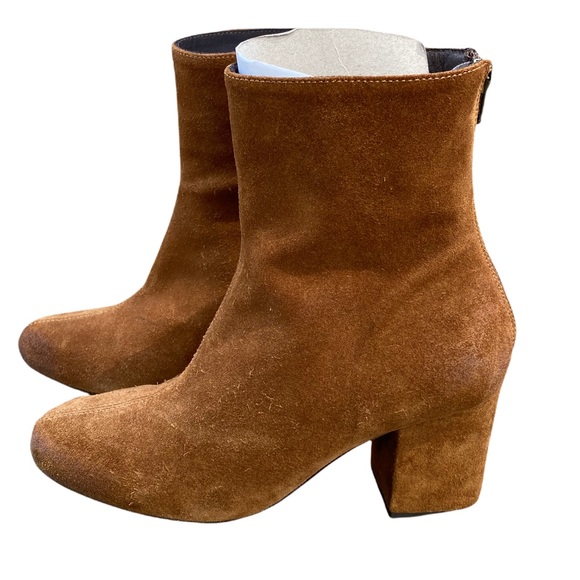 FREE PEOPLE Camel Suede Ankle Boots - Picture 4 of 9